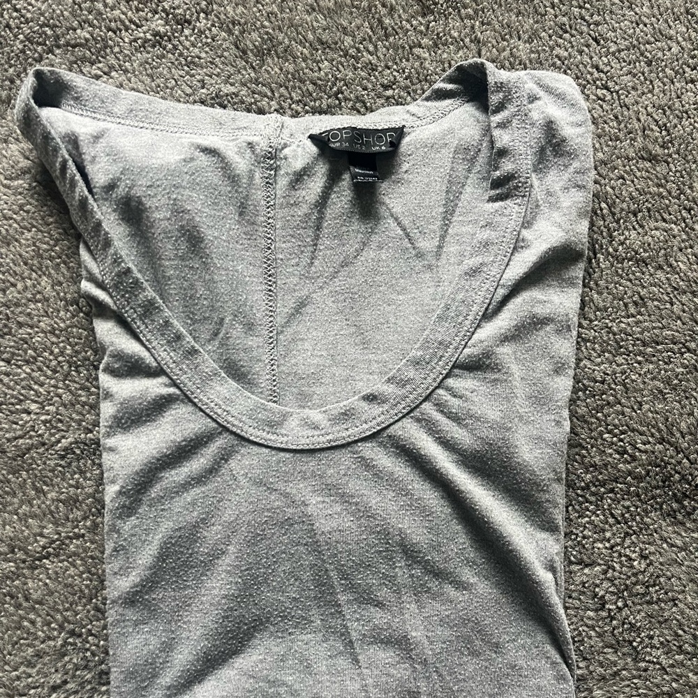 Topshop Gray Women's Top